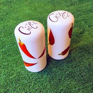 Ceramic Salt/Pepper or Chili/Cheese Shakers